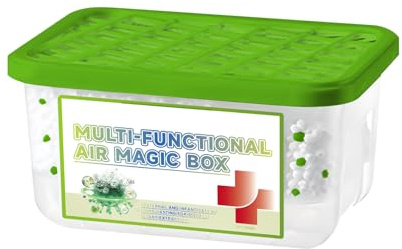 Éliminateur d'humidité, aucune alimentation nécessaire, 11 x 8 x 6 cm, dépoussiérant, boîte anti-odeurs, pour armoire, douche, chambre à coucher, salon, bureau, maison