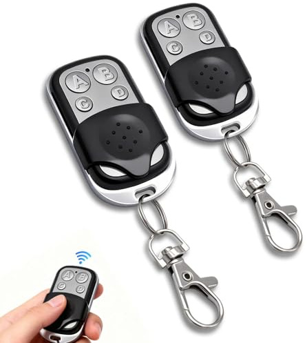 Telecomandi Universali per Cancelli,2pezzi Telecomando per Cancello Automatico Universale 433,92 MHz Codice Fisso Solo Codice Fisso,Compatibili con Sistemi Duplicabili per Porte da Garage, Cancelli