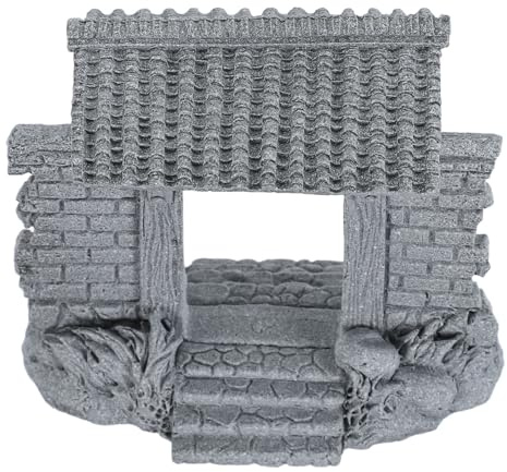 Toyvian Realistic Design Miniature Sandstone Gate for Fairy Terrarium and Bonsai Pot, Low Maintenance and Space-saving Micro Bonsai Landscaping Accessory Suitable for Desktop and Office