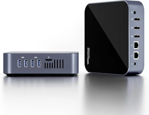 DreamQuest Mini PC Windows 11 Pro, Intel N95 16GB RAM 512GB SSD | Mini Desktop Computer with USB 3.2 Dual Gigabit Ethernet WiFi 5 Bluetooth 4.2 for Business Home Office Support Linux