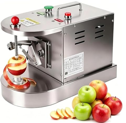 PixCy Peladora Automática De Limones Y Naranjas,Peladora Eléctrica De Frutas Y Verduras con Altura Ajustable,500 Unidades/Hora,Herramienta Pelar Frutas para Restaurantes Y Uso Comercial