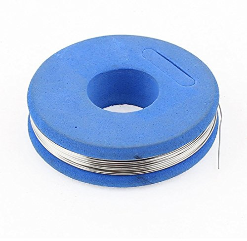 sourcing map 7,5m 24,6ft Blau Konstantan 28 AWG 0,35mm 4,989ohm/m Heizdraht Widerstandsdraht
