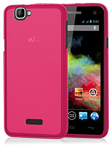 VCOMP® Housse Etui Coque Silicone Gel pour Wiko Rainbow 4G - Rose