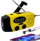 5000mAh Emergency Weather Radio, iRonsnow NOAA FM AM Hand Crank Radios, Solar Radio with SOS, Earphone Jack, 1W LED Flashlight, Self Powered Phone Charger for Camping, Survival (Yellow)
