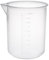 sourcingmap Measuring Cups 1000ml PP Plastic Graduated Beaker Transparent for Lab Kitchen liquids