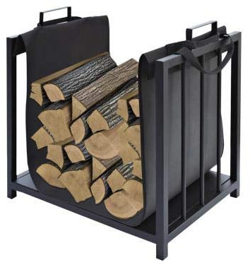 Holzkorb Kaminholzständer aus Metall Kaminholzhalter Tragekorb Kaminholzkorb