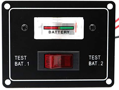 YONGYAO 12V Voiture Condition De La Batterie Double Test Mètre Jauge Interrupteur Panneau Bateau Marine Caravane