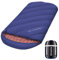 KingCamp Schlafsack,Schlafsack Winter, 4 Jahreszeiten Deckenschlafsacke Übergröße Baumwoll Flanell für Erwachsene Outdoor und Camping, Warm leicht,drinnen und draußen, (Blau)