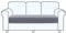 TAOCOCO Sofa Sitzkissenbezug, Elastischer Sofa Sitzkissenbezüge, Ajustable, Waschbar, Protection Meubles Couvre Pour Canapé (Hellgrau,3 Sitzer)