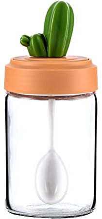 HEMOTON 1stück Kreative Kaktus Gewürzdose Mit Deckel Orange Für Aufbewahrung Von Gewürzen Und Kräutern Praktisch Und Handlich Für Küche Und Restaurant Einzigartige Kaktus