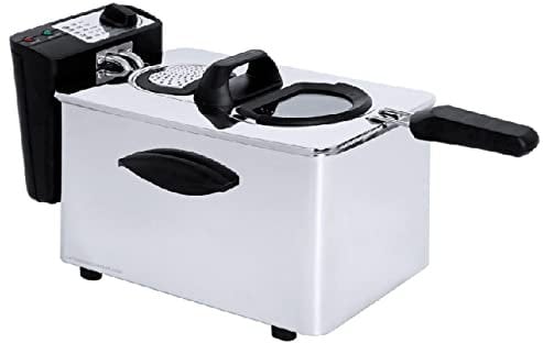 Suinga Friggitrice professionale in acciaio inox Capacità 4 litri. Termostato regolabile Potenza 2000 W