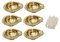Universal Hub® Messing-Öllampe Indain, dekorative Puja-Lampe, Pooja Diya, Ghee-Lampe, Puja Diya, gratis, 50 Baumwolldochte,Dekoration, Tischlampe, traditionelle Öllampe, Havan Samagri, Hindu-Geschenke