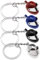 EMSea 4 Stück Motorradhelm Charm Schlüsselanhänger Helm Anhänger Unisex Dekoration für Rucksack Ornament Tasche Geldbörse, 4 Stile