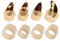 MAGICLULU 4 Pcs Instrument Finger Picks Guzheng Nail Pick Guzheng Plectrum Gitarre Daumen Picks Guzheng Nagelzubehör (4 Nägel+ 4 Nagelabdeckungen)