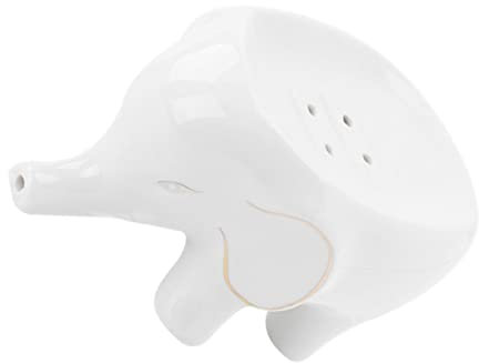 Beavorty Adorable Ceramic Elephant Soap Dish Drainage Portable Bathroom Soap Holder Lightweight Storage Rack for Home White