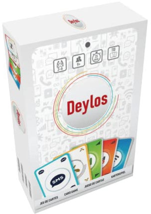 Deylos - Nouveau Jeu de Société, Stratégique et Familial. Jeu d'Ambiance en Famille et Entre Amis. Soirée sur le Thème des Smartphones. Sans Téléphone Nécessaire