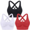 HANERDUN Damen Mittle Halt Sport BH Crossback Push up Yoga Bra Nahtlose Ohne Buegel mit Abnehmbaren Gepolstert für Fitness Lauf Joggen