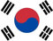 Premium Fahnen Flagge - 90 x 150 cm / 150 cm 90 cm - aus Polyester mit goldenen Ösen - Langlebig und Wetterfest (Südkorea)