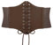RHZXD Damen Korsett Gürtel, Elastischen Breiten Band Schnürkorsett, Damen Corset Belt, Gürtel HüftgurtWaist Trainer, Taillenformer für Damen (Braun)