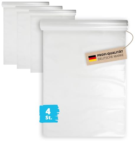 4x Alfa Verlegegitter 25 m² – entfernbare Belagsfixierung (100 m²) | Profi-Qualität - Beidseitig haftende Fixierung - Verarbeitung ohne Ablüftzeit - Hohe Weichmacherbeständigkeit