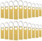 Wooolken Mini Memorias USB Pendrive 128MB 20 Unidades Resistentes al Agua Metal para Ordenador Portátil, Ordenador, TV, Coche（Oro