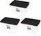 Neat. Plastics 80L Storage Box, Clear Base, Black Lid - Organise Easily with Plastic Storage Box with Lid, Ideal Clear Boxes for Storage, Durable Plastic Boxes with Lids Storage, Pack of 3