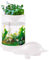 Uhngw Aquaponischer Tank, Selbstpflegendes leises Fischglas mit Filtersystem, kleines Aquaponisches Hydrokultur-Aquarium-Ökosystem für Zuhause, Fischgeschäft, Wohnung, Arbeitsplatz