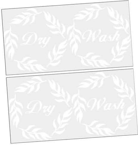 ORFOFE 2stücke Waschküchenaufkleber Für Waschmaschine Diy Wandaufkleber Waschküchenaufkleber Aufkleberdekore Für Waschküche Waschmaschinenaufkleber Zum Selbermachen
