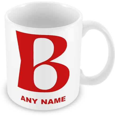 Alphabet Letter B and Name Mug – Personalised A-Z Mug