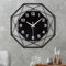 VIVILINEN Große Wanduhr Ohne Tickgeräusche 60cm Wanduhr aus Metall im Vintage-Stil Quarzuhr Batteriebetriebene Uhr Lautlos für Wohnzimmer Schlafzimmer Küche Dekoration 58x58cm