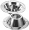 EXAOMBLE 2st Festes Zubehör Für Wohnmobile Bootssitzsockel Und -sockel Tragbarer Tisch Montage Schwenkteller Kleiner Campingtisch Klappbar Schwenken Bootssitze Basisstation Aluminium Silver