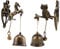 Zerodeko 2pcs Vintage Dog Bells Old Fashioned Shop Door Bell for Home Shopkeepers