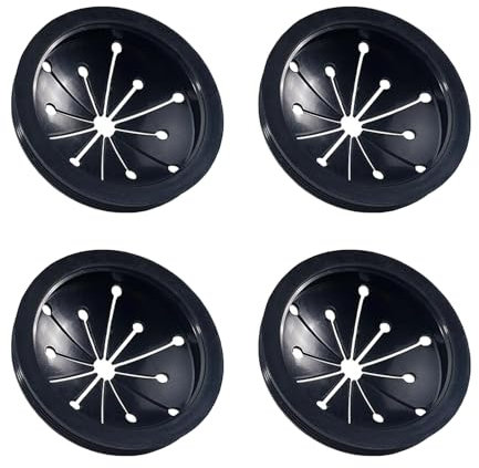 Incauca 4 Pack Garbage Disposal Splash Guard Rubber Insert, 80 mm Kitchen Sink Drain Guard Baffle Replacement Cover, Quiet Food Waste Disposer Parts Accessories Drain Plugs