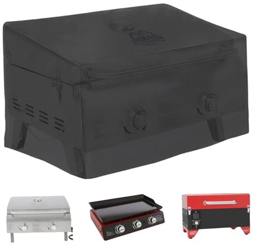 Griddle Cover 24x17x14 Inch Small Grill Cover for Outdoor Grill Portable Waterproof & Dustproof Outdoor Griddle for Garden Courtyard BBQ Picnic Supplies