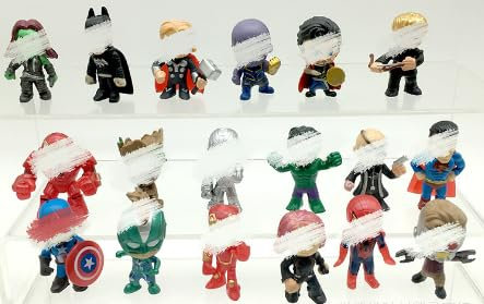 Avvengers Cake Topper Decorations, 18 PCS Cupcake Topper for Birthday Decoration Anime Mini Figures Set Action Figure Toys Cartoons Cake Toppers Party Supplies for Fans Boys Birthday Party