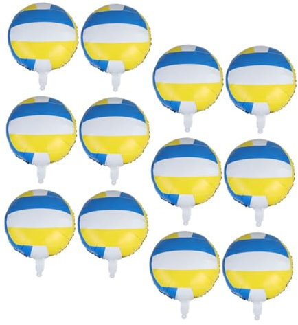 SOIMISS 12stücke Volleyball Aluminiumfolie Ballons Sportparty Deko Für Volleyball Geburtstagsfeiern Farbenfrohe Luftballons Für Sportveranstaltungen Und Feierlichkeiten