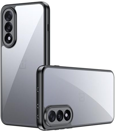 Lemxiee Case für OnePlus Nord 5 hülle mit Anti-Fingerabdruck & Absturzsicherung & rutschfest Flexibles Silikon + Transparentes Acryl Schutzhülle Handyhülle