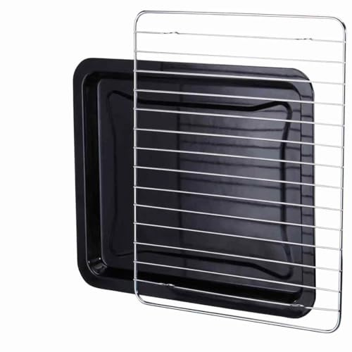 Cooks Professional Wire Rack and Baking Tray for 28L Mini Oven – Spare Replacement Part – Versatile Enamel-Coated Iron Tray & Stainless Steel Rack