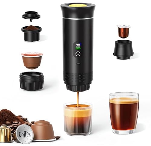Tragbare Espressomaschine mit Akku,mit Heizung,für unterwegs oder Camping