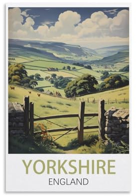 1000 Piece Jigsaws，Yorkshire England Puzzle 1000 Pieces, Relaxing and Challenging Gift for Adults, Teens, Seniors 50x70cm