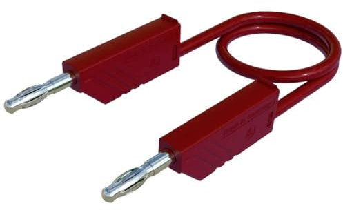 Kabel-Größe [Stecker A Leiste 4 mm – Stecker A Leiste 4 mm] 0.50 m rot SKS Hirschmann CO MLN 50/1