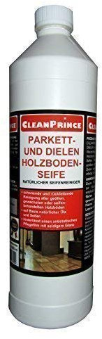 CleanPrince 1 Litro 1000 ml Jabón De Madera Suelos Limpiador Producto Limpieza enceradas tratado con madera, limpieza, en base aceites naturales y Jabones