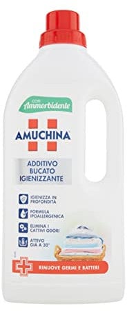 12 x AMUCHINA Additivo Disinfettante Liquido Per Bucato 1000 Ml