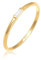 Elli PREMIUM Ring Damen Verlobung Liebe Zart Edel Geo Topas in 585 Gelbgold