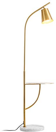 Hsyile Lighting KU300214 Creative Lampadaire pour chambre et salon avec table, bureau et liseuse, E26, laiton brossé