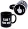 Shinewe Kaffeetasse mit Aufschrift Have A Nice Day, Mittelfinger, lustige Tasse für Milch, Saft, Kaffee oder Tee, Keramik, Schwarz