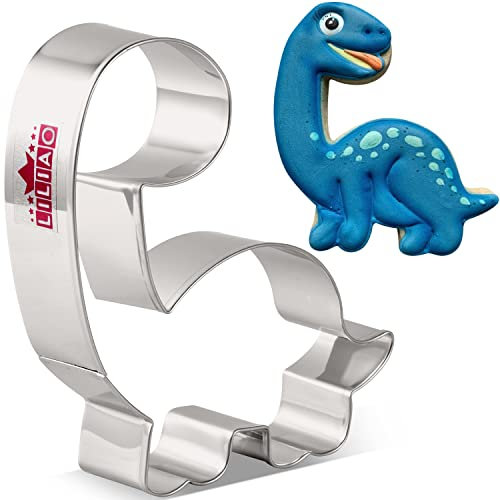 LILIAO Emporte-pièce en forme de dinosaure pour enfants - 9,4 x 10,4 cm - Acier inoxydable