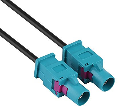 Suuonee Auto Antennenadapter, Autoradio Stereo Antennen Adapter Dual Fakra auf Din Kabel