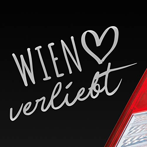 Hellweg Druckerei Wien verliebt Herz Stadt Heimat Liebe Car Auto Aufkleber Sticker Heckscheibenaufkleber