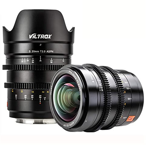 VILTROX S 20mm T2.0 ASPH Full-Frame grandangolare obiettivo cinema messa a fuoco manuale per fotocamere L-Mount Leica SL SL2/Panasonic S1 S1R S1H